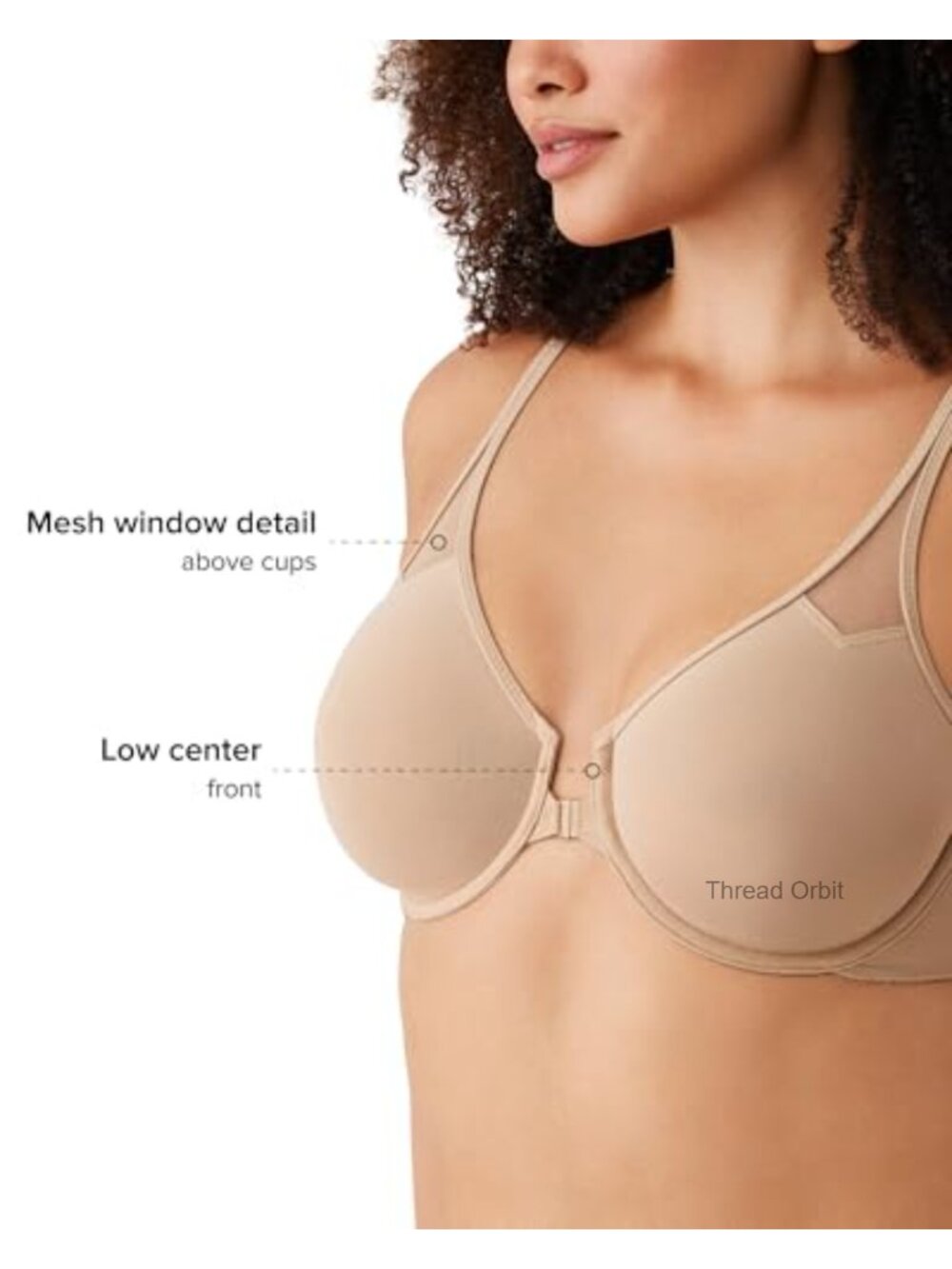 Wacoal Body Unlined Front Close Underwire Racerback Bra 65124 - Picture 2 of 6